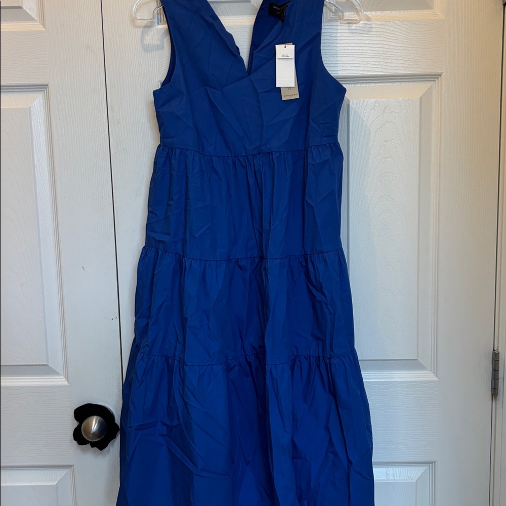 Banana Republic Royal Blue Sleeveless Midi Dress